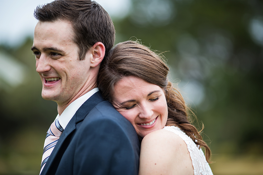 bride and groom portrait