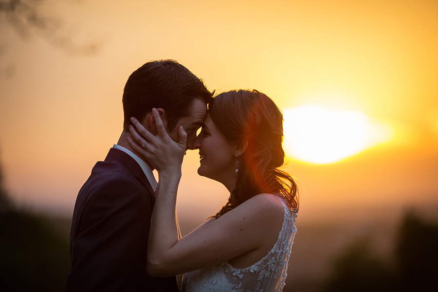 Bride and groom portrait