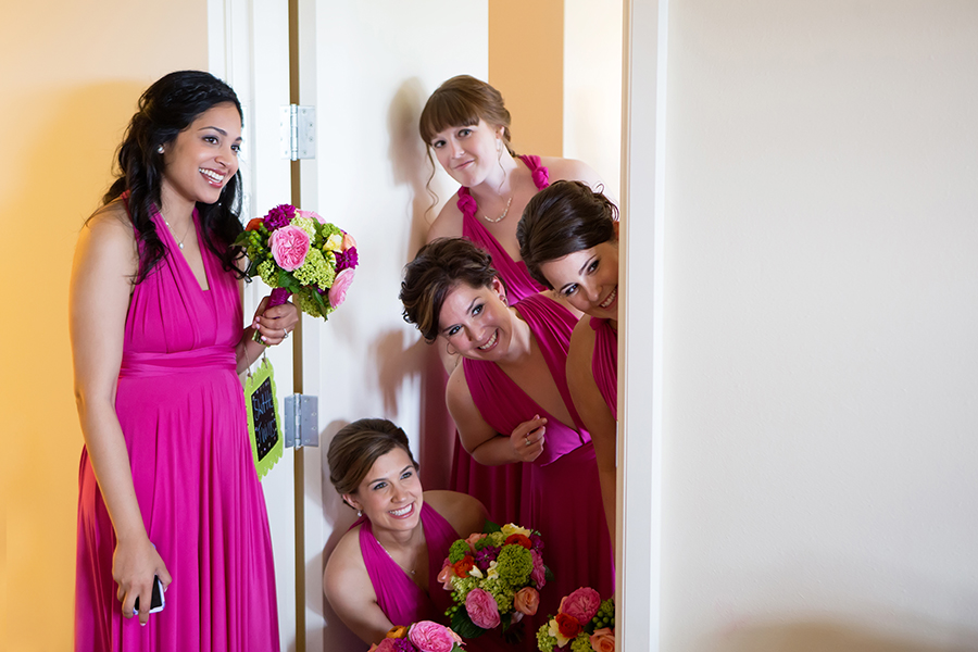 bridesmaids first look